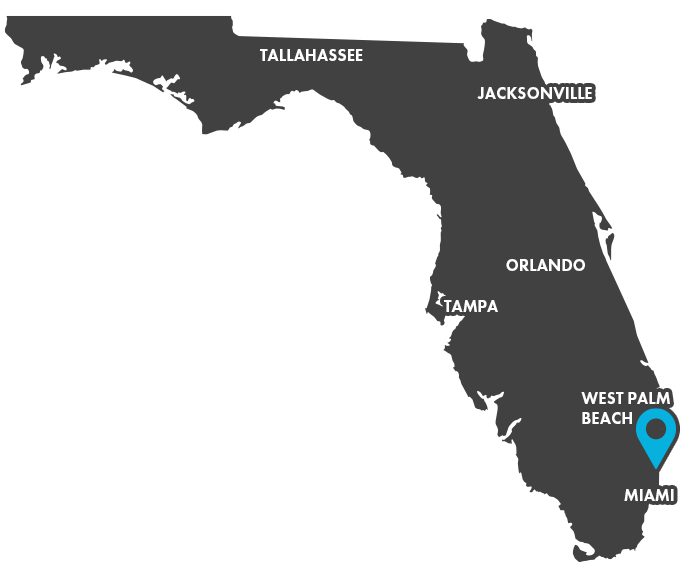 Boca Raton Location Map
